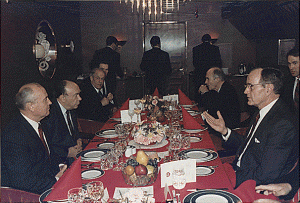 Het bezoek van George Bush aan Malta.