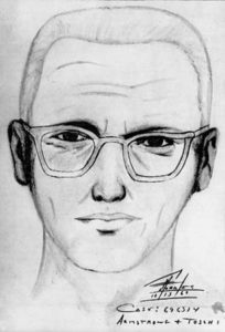 Compositiefoto, tekening van de Zodiac Killer